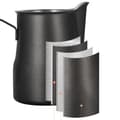 Miniatyrbilde 3 av 4: INF 304 Rustfritt Stål Kaffe Melk Skummekanne 350ml Sort