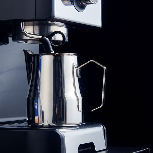 INF 304 Rustfritt Stål Kaffe Melk Skummekanne 350ml Sølv