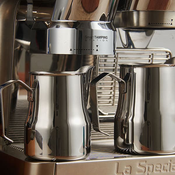 INF 304 Rustfritt Stål Kaffe Melk Skummekanne 350ml Sølv