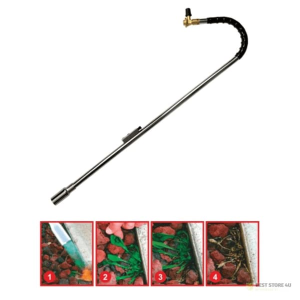 Gasbrännare med PIEZO Long Weed