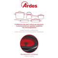 Miniatyrbild 3 av 3: Ardes AR1F402 Vitrokeramisk elektrisk spis 2400 W N°2 Plattor