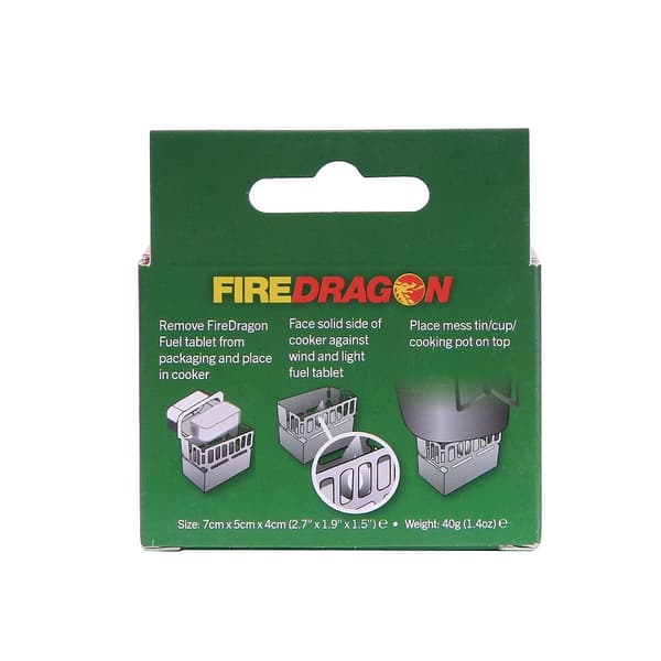 BCB Fire Dragon Mini -keitin polttoainekuutioille, matkailukäyttöön