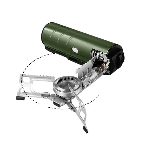 Campingkök, justerbara värmeinställningar, bärbar design,Grön
