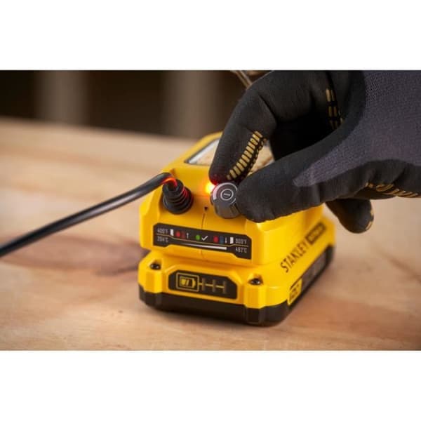 Loddejern - 18V - 204°C til 484°C - V20-serien - STANLEY FATMAX, SFMCE040B-XJ