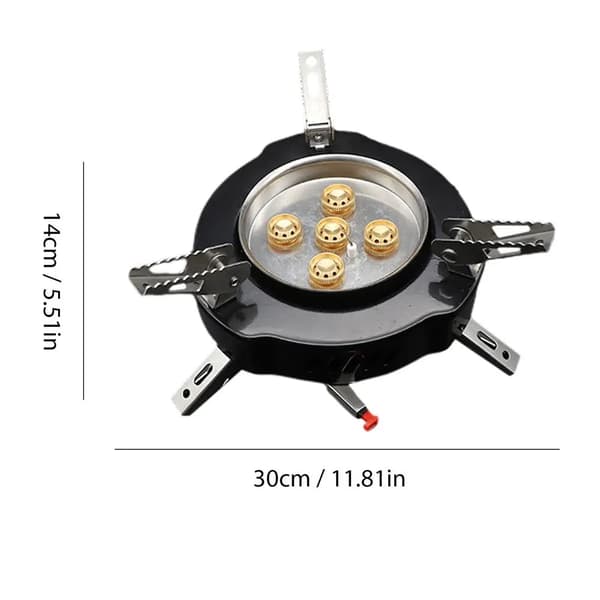 Bærbar Backpacking Komfur, Letvægtsdesign, Ideel til BBQ og Camping,E 13800w