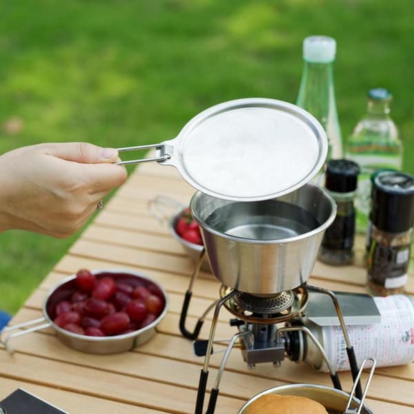 Camping Gasblus, Holdbart Rustfrit Stål, Effektiv Tænding, Automatisk Betjening