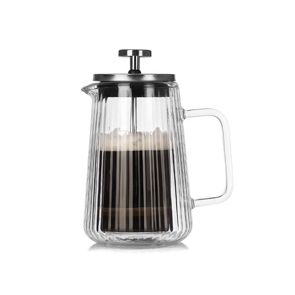 INF 350ML Vertikal Strip Dobbel-Lags Fransk Press Kaffetrakter