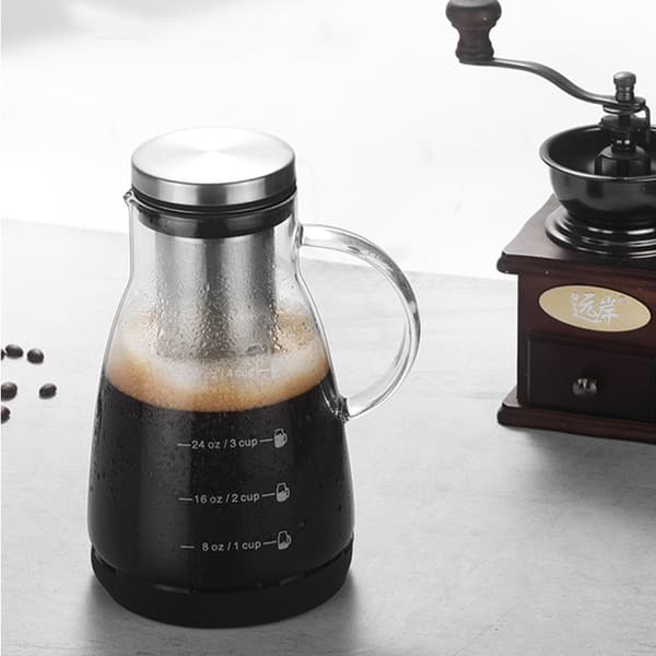 INF 960ML Cold Brew Kaffemaskine med Silikonebase