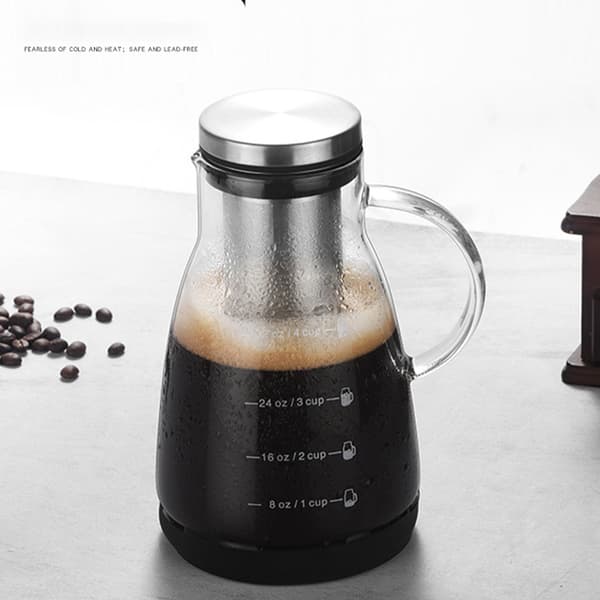 INF 960ML Cold Brew Kaffemaskine med Silikonebase