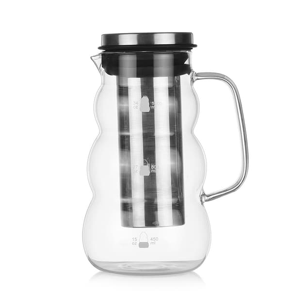 INF 1000ML Wave Cold Brew Kaffetrakter med Glasskaraffel