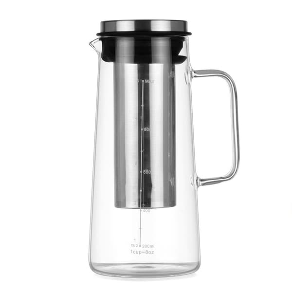 INF 1000ML Glas Cold Brew Kaffemaskine med Håndtag