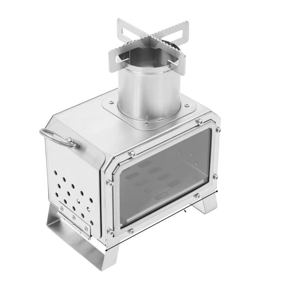 Campingkök, bärbar design, lätt konstruktion, effektiv förbränning,Silver