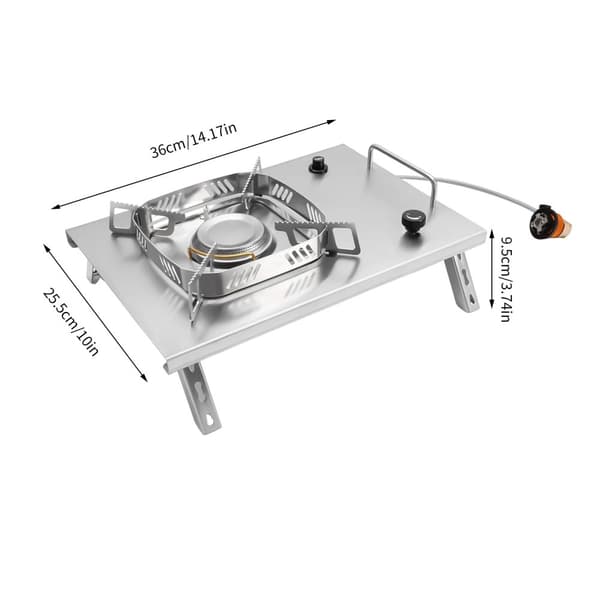 Campingkök, Effektiv värme, Kompakt design,Silver