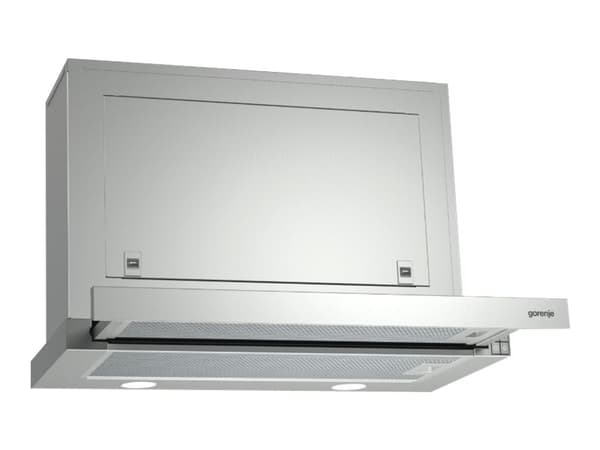 Gorenje BHP623E8X - Panser - teleskopisk - bredde: 60 cm - dybde: 30.5 cm - ekstraksjon og resirkulasjon (-) - rustfritt stål Rustfritt stål