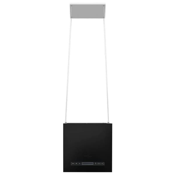 vidaXL Fritthengende kjøkkenvifte sensor LCD 37 cm pulverlakkert stål