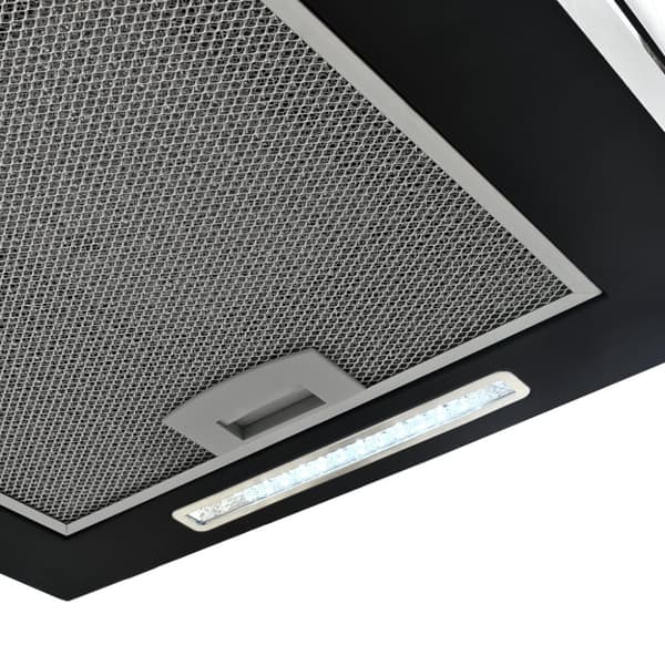 vidaXL Fritthengende kjøkkenvifte sensor LCD 37 cm pulverlakkert stål
