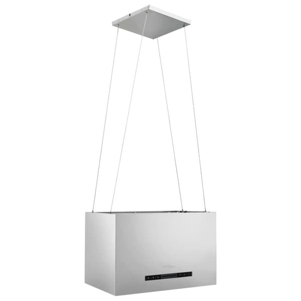 vidaXL Fritthengende kjøkkenvifte sensor LCD 55 cm rustfritt stål