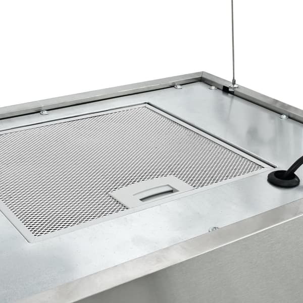 vidaXL Ripustettava liesituuletin LCD 55 cm ruostumaton teräs