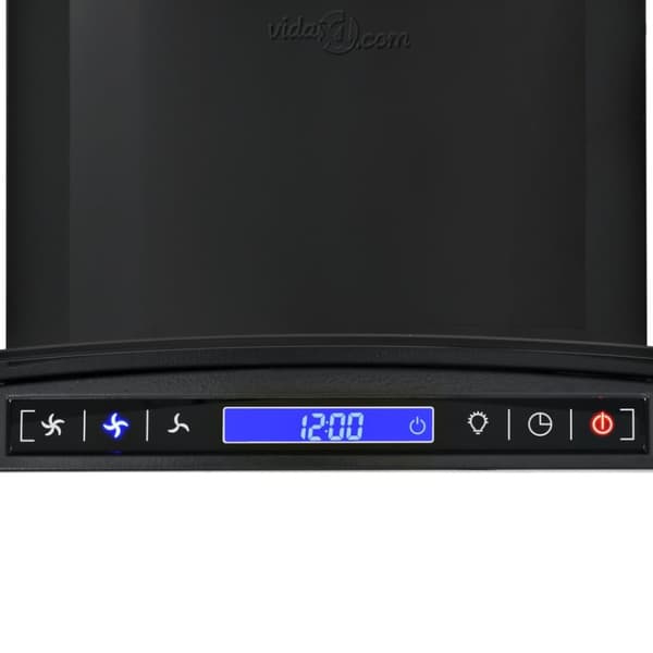 vidaXL vægmonteret emhætte rustfrit stål 756 m³/t. 60 cm sort