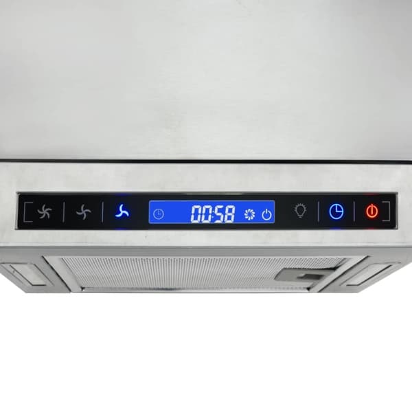vidaXL emhætte med LCD-display Touch Sensor 756 m³/t LED