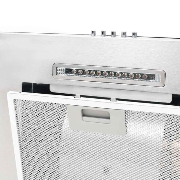 vidaXL Veggmontert kjøkkenvifte 60 cm rustfritt stål 756 m³/t LED