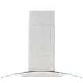 Miniatyrbillede 2 af 10: vidaXL ø-emhætte 90 cm rustfrit stål 756 m³/t LED