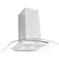 Miniatyrbillede 1 af 10: vidaXL ø-emhætte 90 cm rustfrit stål 756 m³/t LED