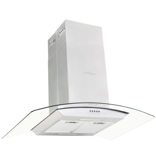 vidaXL ø-emhætte 90 cm rustfrit stål 756 m³/t LED
