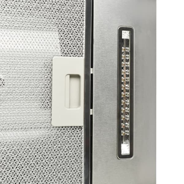 vidaXL Köksfläkt för köksö 90 cm rostfritt stål 756 m³/tim LED