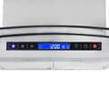 Miniatyrbillede 5 af 9: vidaXL ø-emhætte 90 cm LCD-display touchsensor 756 m³/t. LED