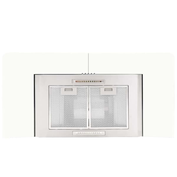 vidaXL Väggmonterad köksfläkt 90 cm rostfritt stål 756 m³/h LED
