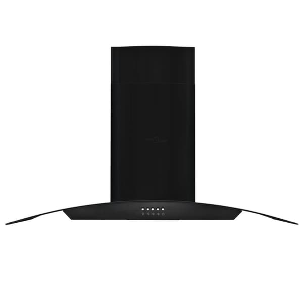 vidaXL vægmonteret emhætte rustfrit stål 756 m³/t. 90 cm sort