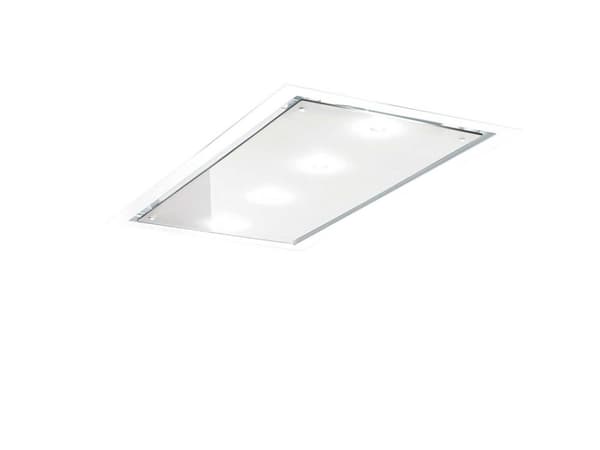 EICO Link Distante 120 W SM - Hætte - loft - Niche - bredde: 115 cm - dybde: 55 cm - uden motor - hvidt/krystalhvidt glas