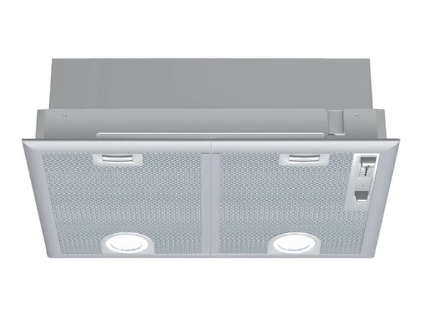 Neff N 30 D5655X1 - Panser - hvelv - Nisje - bredde: 50 cm - dybde: 35 cm - ekstraksjon og resirkulasjon (-) - med intern motor - sølvmetallfarge
