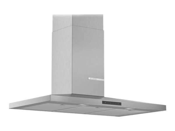 Bosch Serie | 4 DWQ96DM50 - Panser - røykkanal - bredde: 90 cm - dybde: 50 cm - ekstraksjon og resirkulasjon (-) - rustfritt stål