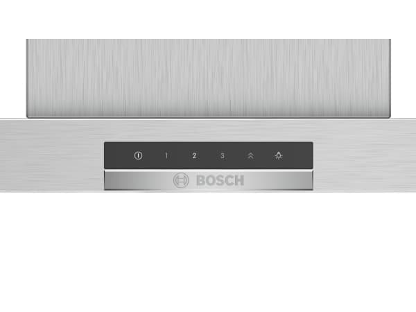 Bosch Serie | 4 DWB66DM50 - Kåpa - skorsten - bredd: 60 cm - djup: 50 cm - utsug och återcirkulering (-) - rostfritt stål