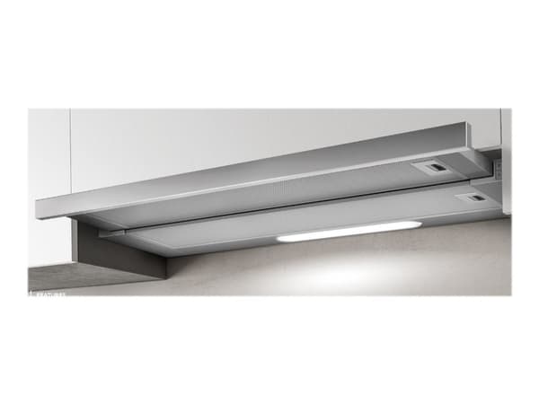 Elica Elite 14 LUX GRIX/A/90 - Panser - teleskopisk - bredde: 89.8 cm - dybde: 28 cm - ekstraksjon og resirkulasjon (-) - rustfritt stål / sølv