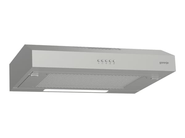 Gorenje Essential WHU629ES/S - Panser - standard - bredde: 59.6 cm - dybde: 46.8 cm - ekstraksjon og resirkulasjon (-) - sølv