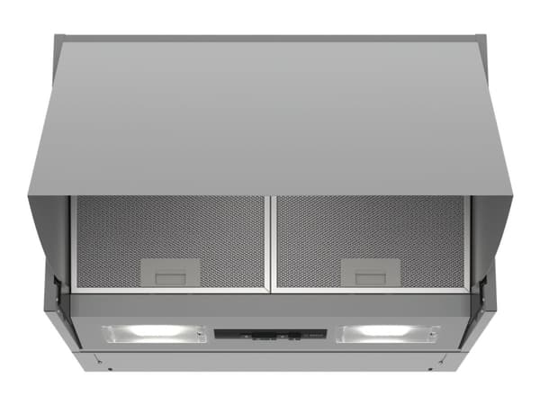 Bosch Serie | 2 DEM66AC00 - Kåpa - integrerad - bredd: 60 cm - djup: 27.1 cm - utsug och cirkulation - silver