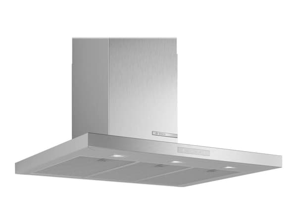 Bosch Serie | 6 DWB97CM50 - Panser - skorsteinsflat - bredde: 89.8 cm - dybde: 50 cm - ekstraksjon og resirkulasjon (-) - med intern motor - rustfrit