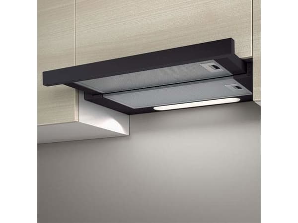 Elica Elite 14 LUX BL/A/50 - Panser - teleskopisk - bredde: 49.8 cm - dybde: 28 cm - ekstraksjon og resirkulasjon (-) - svart