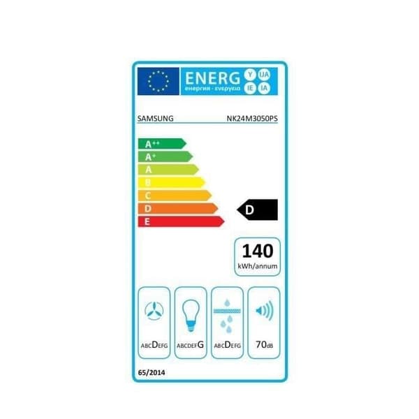 SAMSUNG NK24M3050PS - Dekorativ väggkåpa - 60cm - Grå