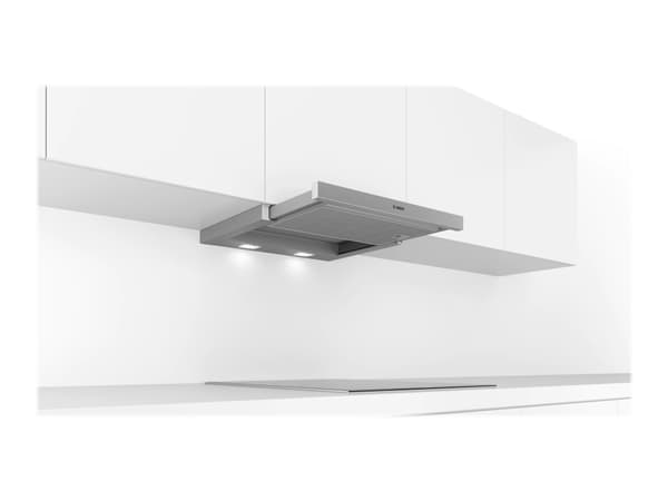 Bosch Serie | 2 DFL063W56 - Panser - teleskopisk - Nisje - bredde: 52.6 cm - dybde: 29 cm - ekstraksjon og resirkulasjon (-) - med intern motor - met