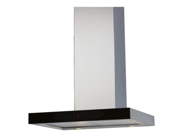 EICO Lucca P 60 ECO - Panser - skorsteinsflat - bredde: 60 cm - dybde: 50.5 cm - uttrekking og resirkulering - med intern motor - rustfritt stål og s