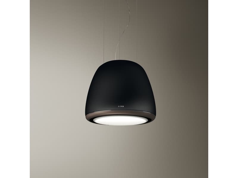 Elica Edith Rock, 325 m³/h, Recirkulerande, 40 dB, 52 dB, Hängande, Svart, Brun