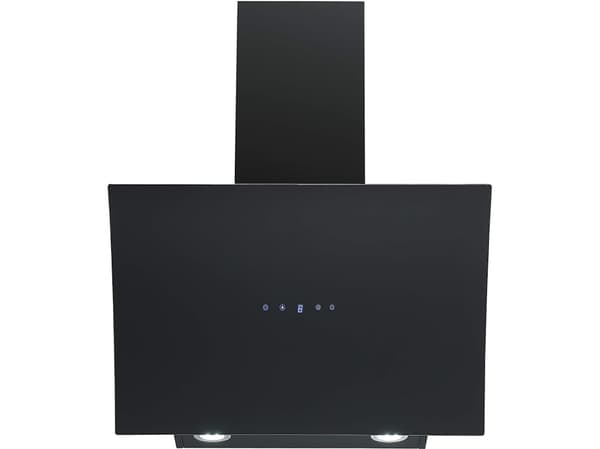 respekta Alia CH55060SA++ - Kåpa - vinklad skorsten - bredd: 60 cm - djup: 40.2 cm - utsug och återcirkulering (-) - svart
