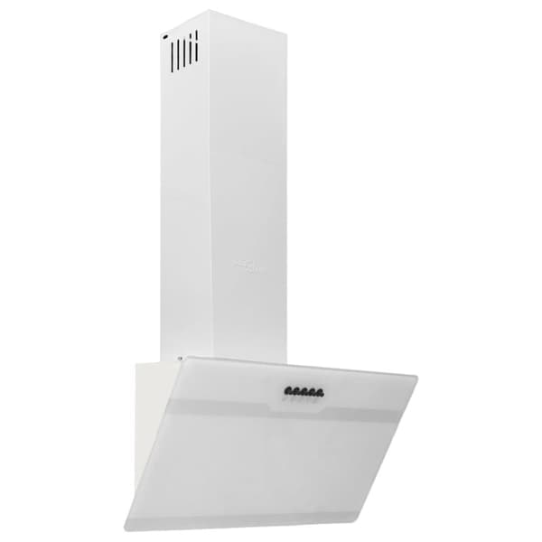vidaXL væghængt emhætte 60 cm stål og hærdet glas hvid