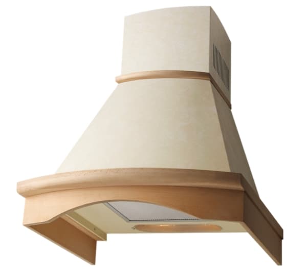 Hansa OKC611RH, 620 m³/t, Eksos/resirkulerende, Veggmontert, Beige, Knapper, 12 cm Beige