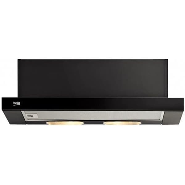 Fläktkåpa - Beko - CTB6250B - 420 m³/h - Svart - 2 glödlampor - Klass E Svart
