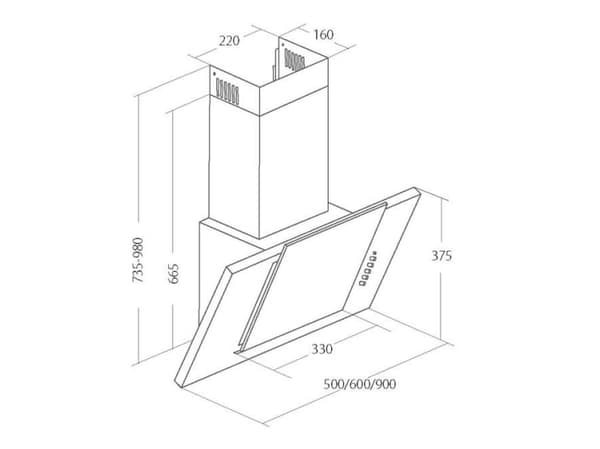 Akpo WK-4 Grand Eco, 450 m³/t, Ducted/Resirkulerende, 51 dB, 61 dB, Veggmonterbar, Sort